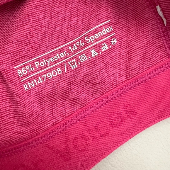 Outdoor Voices Flamingo Pink Athena Crop Bra Top S - Picture 6 of 6